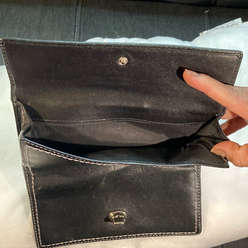 Coach Black Leather Clutch - Picture 4 of 4